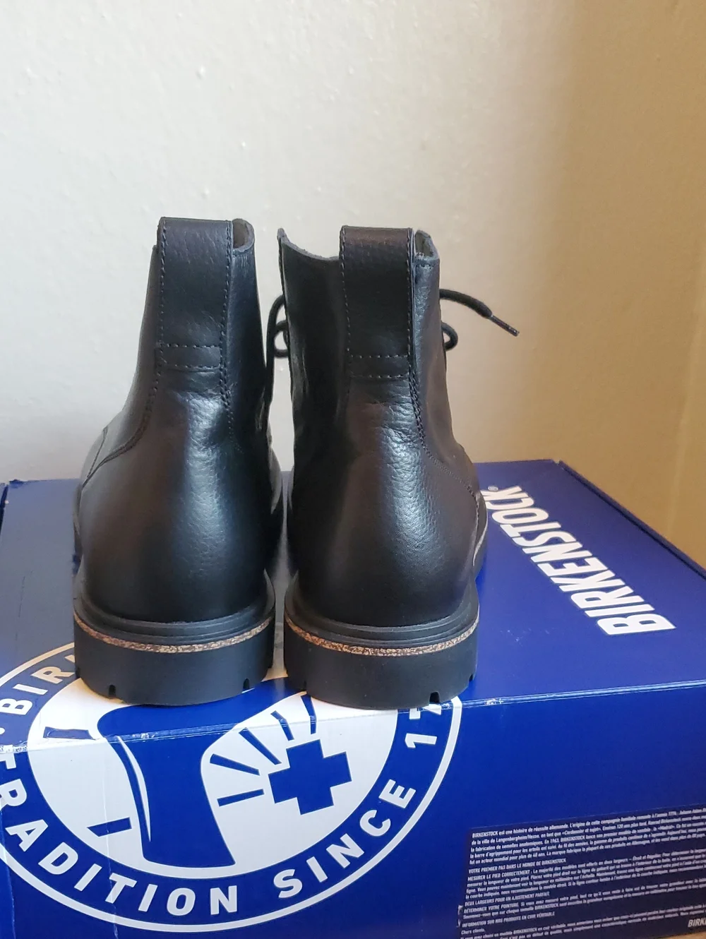 NIB Birkenstock Highwood Mid Grained Leather Chukka Lace-Up Mens 12